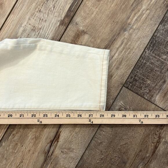 NWOT LOFT Off White High Rise Button Fly Skinny Leg Jeans Size 10 - Picture 9 of 10